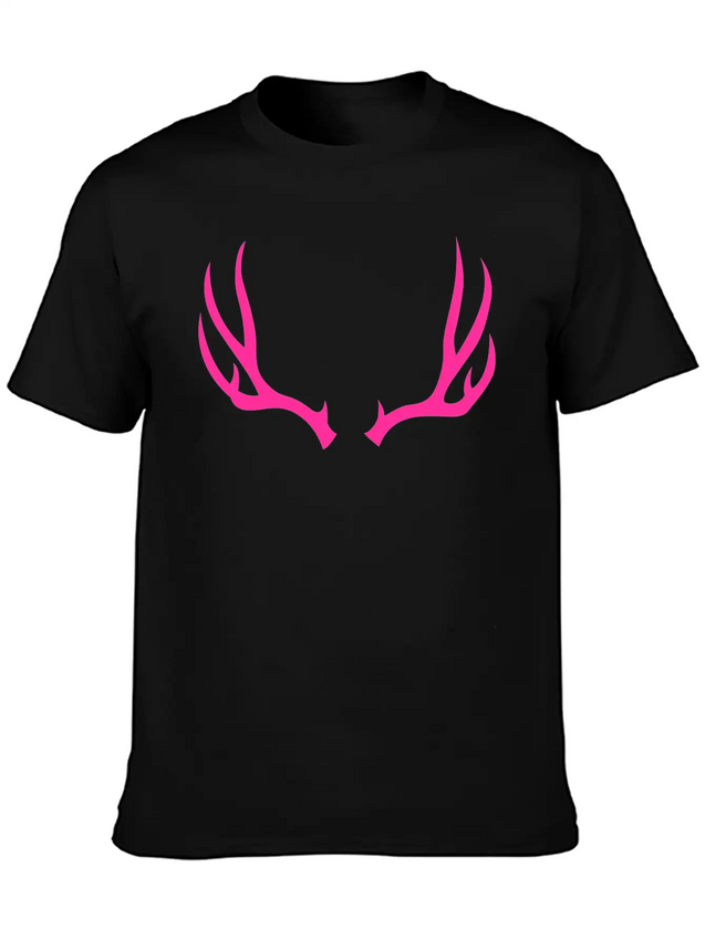 Antlers Deer Hunting Forest Wild Nature Outdoor Lightweight Cotton T-Shirt – Daily Comfort Graphic Shirt
