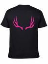 Antlers Deer Hunting Forest Wild Nature Outdoor Lightweight Cotton T-Shirt – Daily Comfort Graphic Shirt