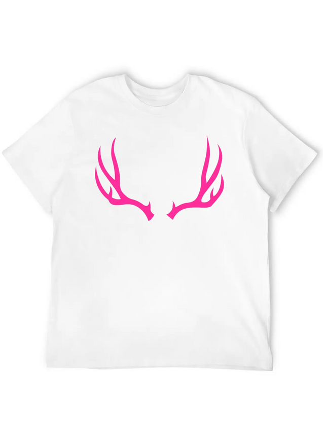 Antlers Deer Hunting Forest Wild Nature Outdoor Lightweight Cotton T-Shirt – Daily Comfort Graphic Shirt