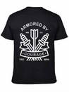 Armored By Courage Lightweight Cotton T-Shirt – Daily Comfort Graphic Shirt