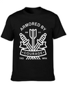 Armored By Courage Lightweight Cotton T-Shirt – Daily Comfort Graphic Shirt