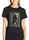 Art Nouveau Evil Witch Dark Goth Vintage Occult Lightweight Cotton T-Shirt – Daily Comfort Graphic Shirt
