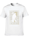 Art Nouveau Evil Witch Dark Goth Vintage Occult Lightweight Cotton T-Shirt – Daily Comfort Graphic Shirt
