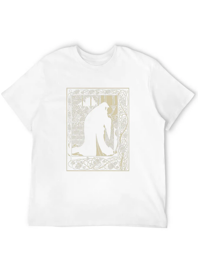 Art Nouveau Evil Witch Dark Goth Vintage Occult Lightweight Cotton T-Shirt – Daily Comfort Graphic Shirt