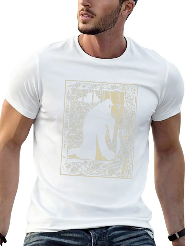 Art Nouveau Evil Witch Dark Goth Vintage Occult Lightweight Cotton T-Shirt – Daily Comfort Graphic Shirt
