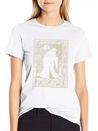 Art Nouveau Evil Witch Dark Goth Vintage Occult Lightweight Cotton T-Shirt – Daily Comfort Graphic Shirt