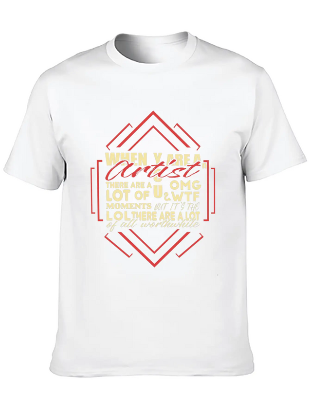 Artist Lightweight Cotton T-Shirt – Daily Comfort Graphic Shirt