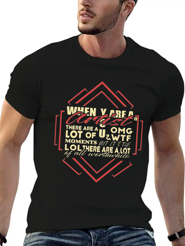 Artist Lightweight Cotton T-Shirt – Daily Comfort Graphic Shirt