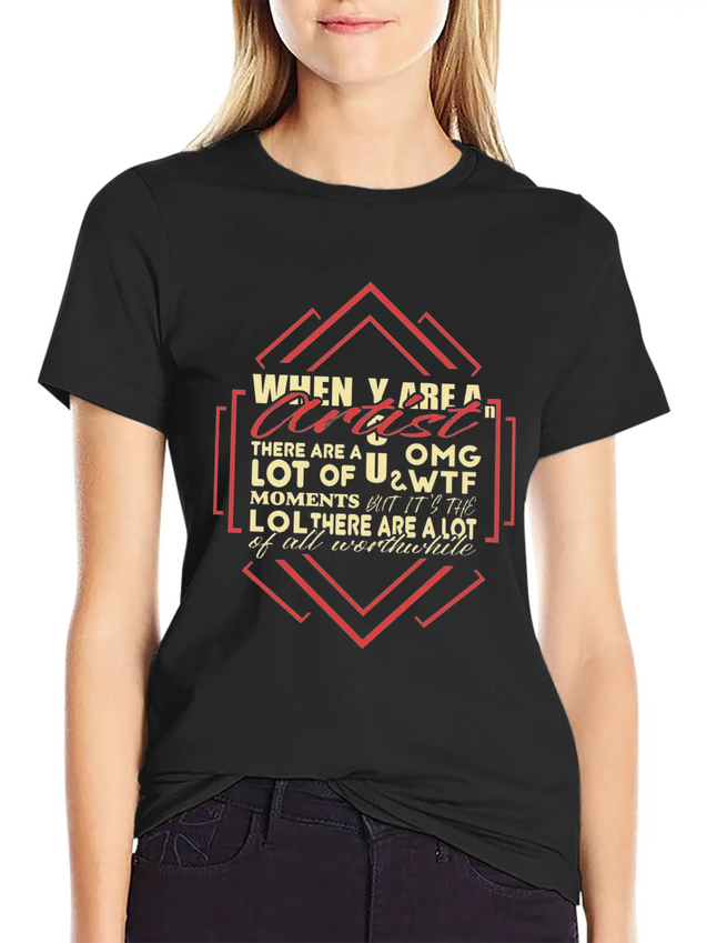 Artist Lightweight Cotton T-Shirt – Daily Comfort Graphic Shirt