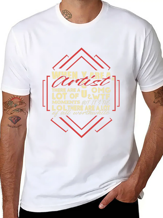 Artist Lightweight Cotton T-Shirt – Daily Comfort Graphic Shirt