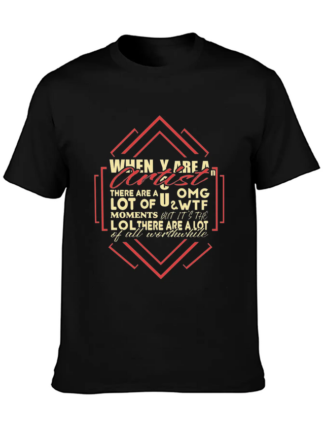 Artist Lightweight Cotton T-Shirt – Daily Comfort Graphic Shirt