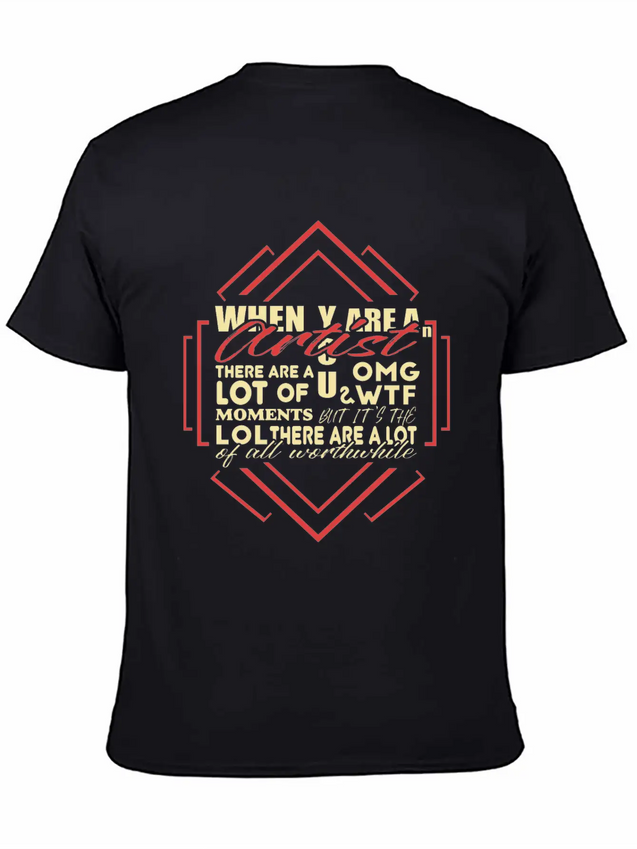 Artist Lightweight Cotton T-Shirt – Daily Comfort Graphic Shirt