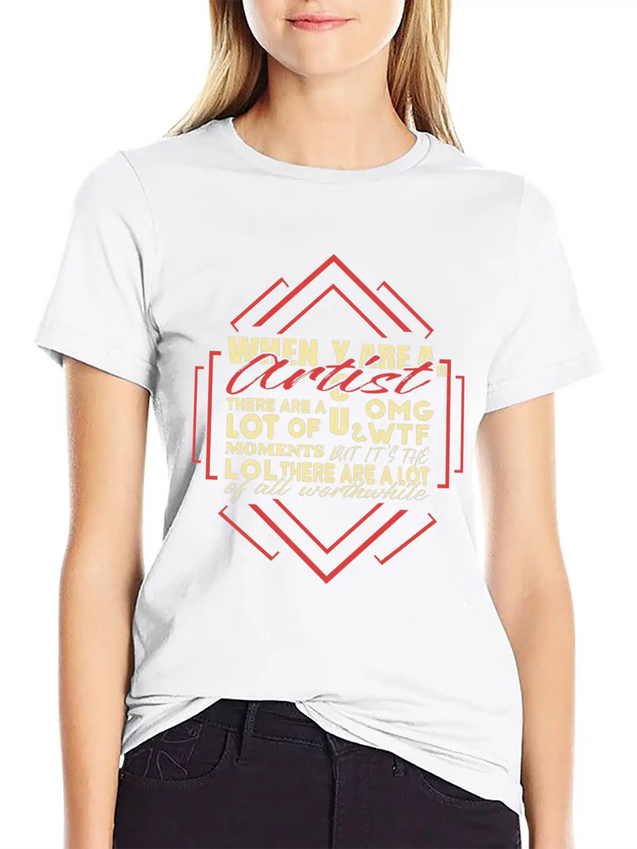 Artist Lightweight Cotton T-Shirt – Daily Comfort Graphic Shirt