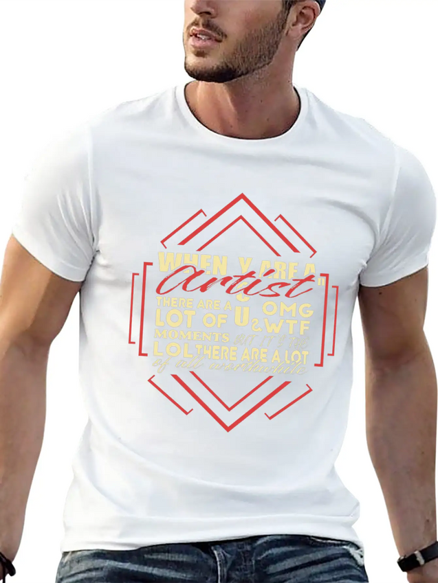 Artist Lightweight Cotton T-Shirt – Daily Comfort Graphic Shirt