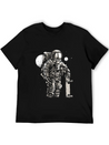 Astronaut Space Skater Lightweight Cotton T-Shirt – Daily Comfort Graphic Shirt
