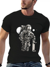 Astronaut Space Skater Lightweight Cotton T-Shirt – Daily Comfort Graphic Shirt