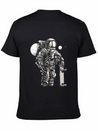 Astronaut Space Skater Lightweight Cotton T-Shirt – Daily Comfort Graphic Shirt
