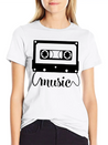 Audio Cassette Funny Lightweight Cotton T-Shirt – Daily Comfort Graphic Shirt