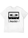 Audio Cassette Funny Lightweight Cotton T-Shirt – Daily Comfort Graphic Shirt
