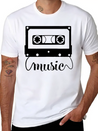 Audio Cassette Funny Lightweight Cotton T-Shirt – Daily Comfort Graphic Shirt