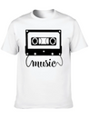 Audio Cassette Funny Lightweight Cotton T-Shirt – Daily Comfort Graphic Shirt