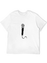 Audio Microphone Musical Instrument Gift Present Lightweight Cotton T-Shirt – Daily Comfort Graphic Shirt