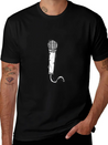 Audio Microphone Musical Instrument Gift Present Lightweight Cotton T-Shirt – Daily Comfort Graphic Shirt
