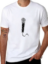 Audio Microphone Musical Instrument Gift Present Lightweight Cotton T-Shirt – Daily Comfort Graphic Shirt