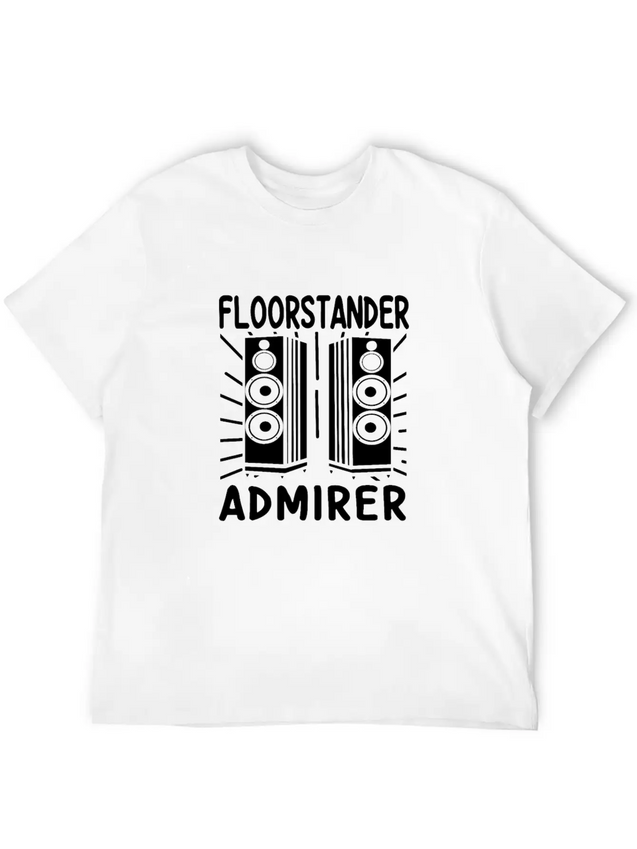 Audiophile Floorstander Admirer Audio Engineer Lightweight Cotton T-Shirt – Daily Comfort Graphic Shirt