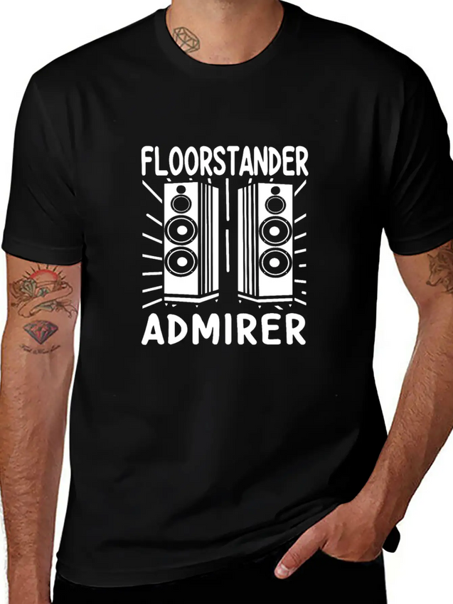 Audiophile Floorstander Admirer Audio Engineer Lightweight Cotton T-Shirt – Daily Comfort Graphic Shirt