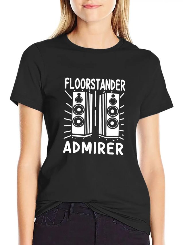 Audiophile Floorstander Admirer Audio Engineer Lightweight Cotton T-Shirt – Daily Comfort Graphic Shirt