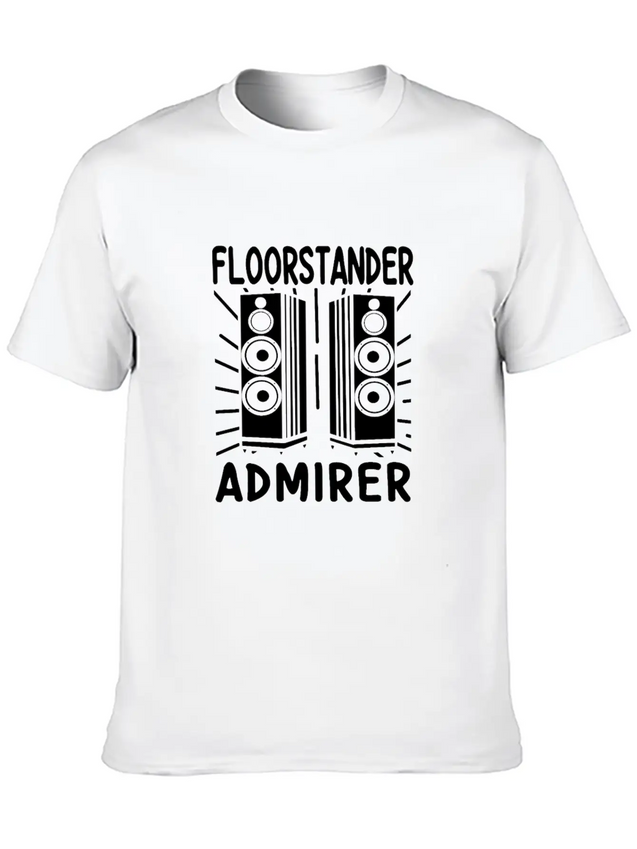 Audiophile Floorstander Admirer Audio Engineer Lightweight Cotton T-Shirt – Daily Comfort Graphic Shirt