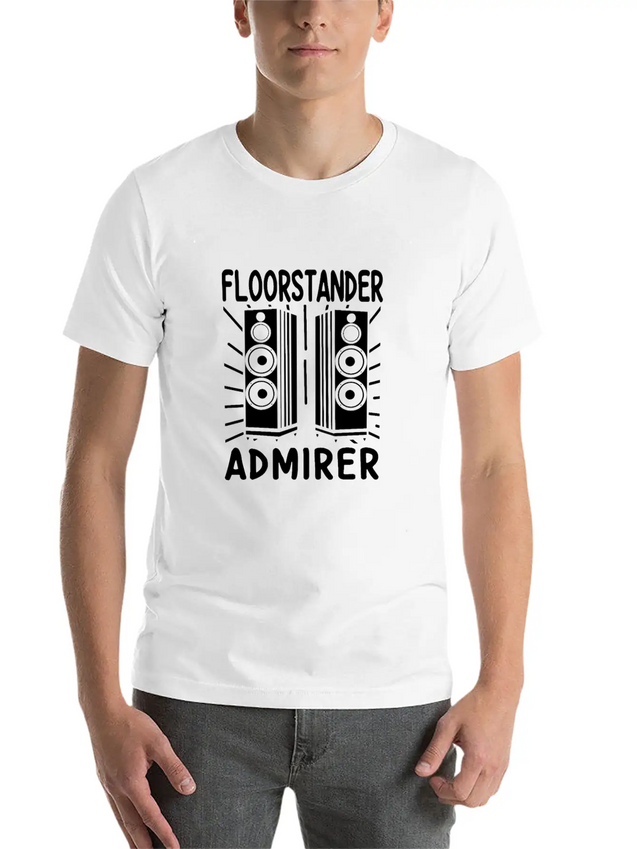 Audiophile Floorstander Admirer Audio Engineer Lightweight Cotton T-Shirt – Daily Comfort Graphic Shirt