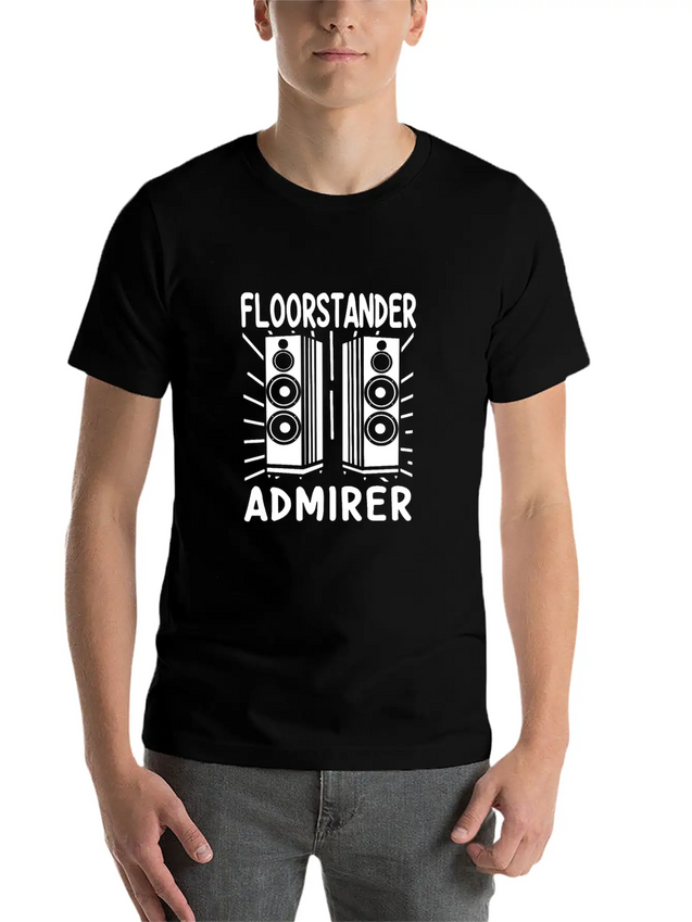 Audiophile Floorstander Admirer Audio Engineer Lightweight Cotton T-Shirt – Daily Comfort Graphic Shirt