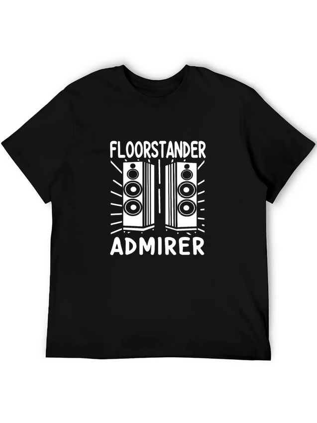 Audiophile Floorstander Admirer Audio Engineer Lightweight Cotton T-Shirt – Daily Comfort Graphic Shirt