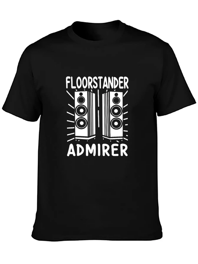 Audiophile Floorstander Admirer Audio Engineer Lightweight Cotton T-Shirt – Daily Comfort Graphic Shirt