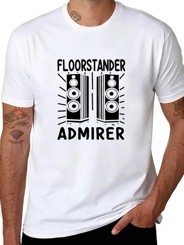 Audiophile Floorstander Admirer Audio Engineer Lightweight Cotton T-Shirt – Daily Comfort Graphic Shirt