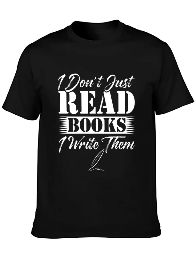 Author Book Writer Literature Bookworm Writing Lightweight Cotton T-Shirt – Daily Comfort Graphic Shirt