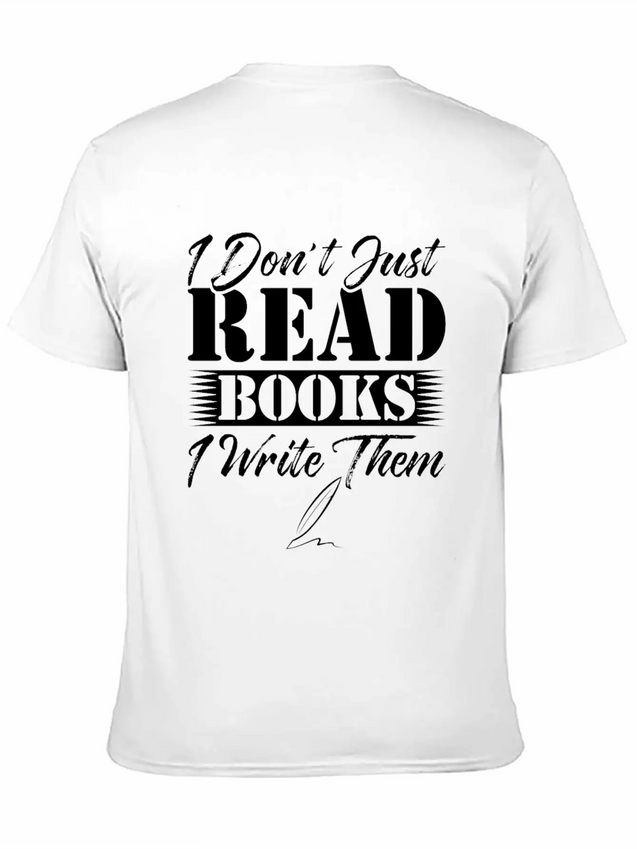 Author Book Writer Literature Bookworm Writing Lightweight Cotton T-Shirt – Daily Comfort Graphic Shirt
