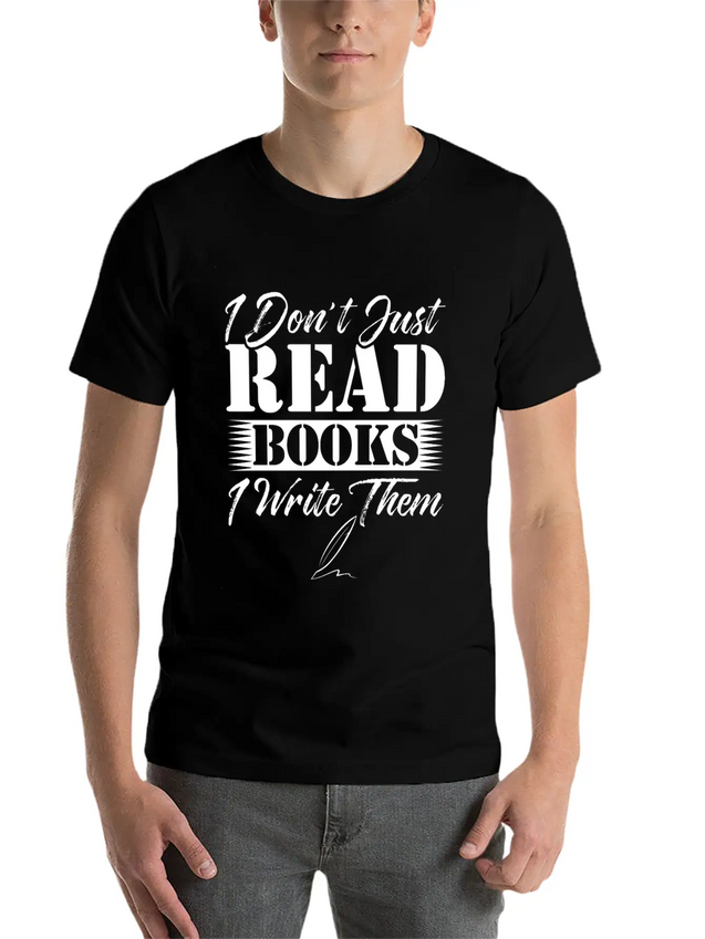 Author Book Writer Literature Bookworm Writing Lightweight Cotton T-Shirt – Daily Comfort Graphic Shirt