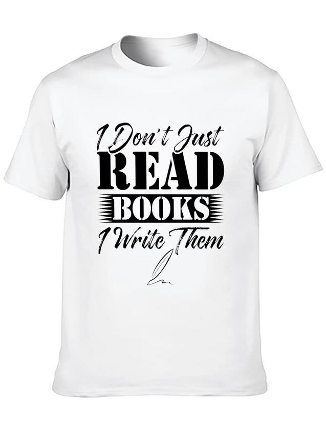Author Book Writer Literature Bookworm Writing Lightweight Cotton T-Shirt – Daily Comfort Graphic Shirt