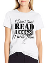 Author Book Writer Literature Bookworm Writing Lightweight Cotton T-Shirt – Daily Comfort Graphic Shirt