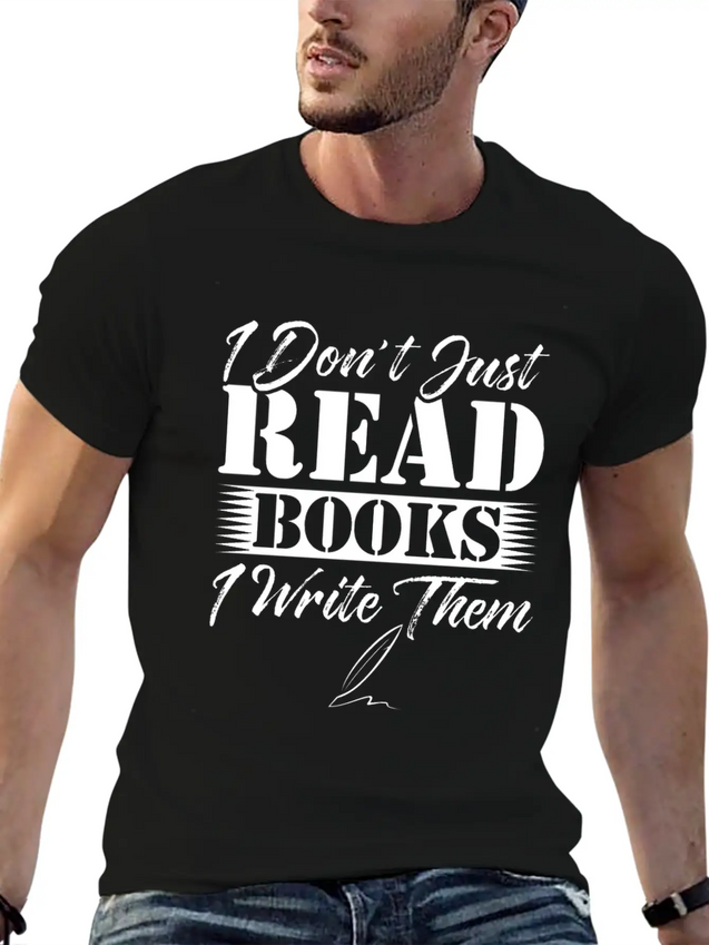 Author Book Writer Literature Bookworm Writing Lightweight Cotton T-Shirt – Daily Comfort Graphic Shirt