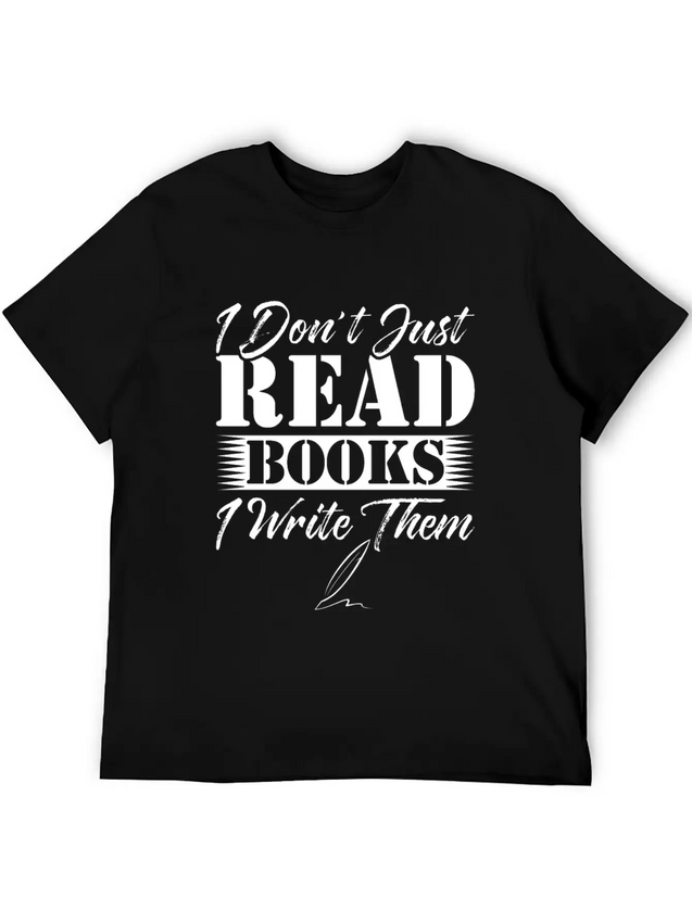 Author Book Writer Literature Bookworm Writing Lightweight Cotton T-Shirt – Daily Comfort Graphic Shirt