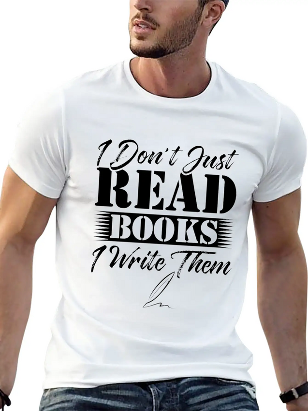 Author Book Writer Literature Bookworm Writing Lightweight Cotton T-Shirt – Daily Comfort Graphic Shirt