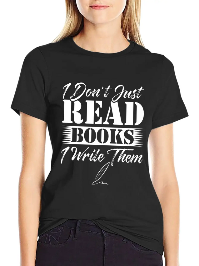 Author Book Writer Literature Bookworm Writing Lightweight Cotton T-Shirt – Daily Comfort Graphic Shirt