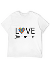 Autism Love Heart Valentines Day Autism Lightweight Cotton T-Shirt – Daily Comfort Graphic Shirt