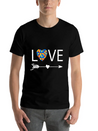 Autism Love Heart Valentines Day Autism Lightweight Cotton T-Shirt – Daily Comfort Graphic Shirt