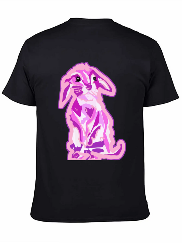 Aww The Cutest Pinkish Rabbit In The World Lightweight Cotton T-Shirt – Daily Comfort Graphic Shirt