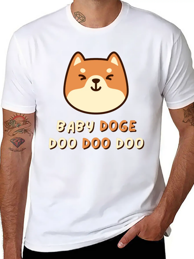 Baby Doge Doo Doo Doo Shirt / Dogecoin Crypto Gift Lightweight Cotton T-Shirt – Daily Comfort Graphic Shirt